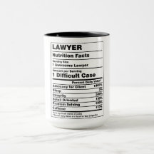 Funny Lawyer Nutrition Facts