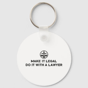 Funny Lawyer Nyckelring