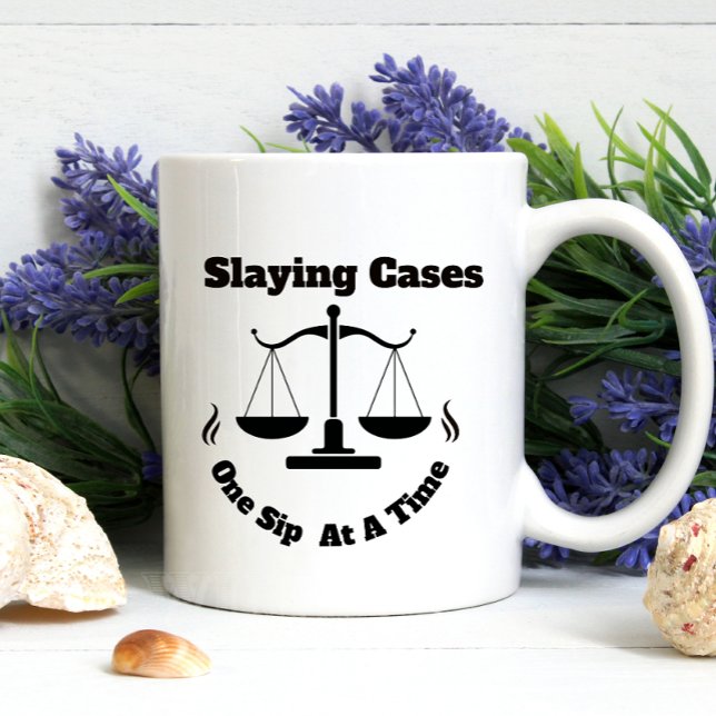 Funny Lawyer Slay Casess Två-Tonad Mugg (Skapare uppladdad)