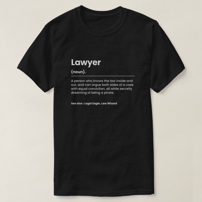 Funny Lawyer T Shirt (Design framsida)