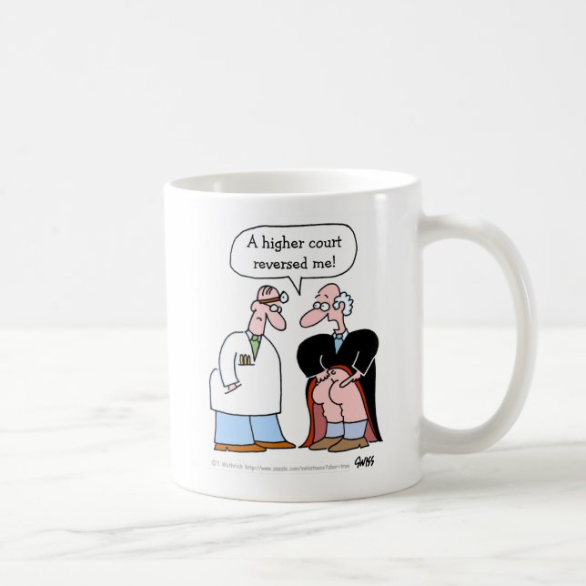 Funny Lawyer Tecknad for Lawyers Kaffemugg (Höger)