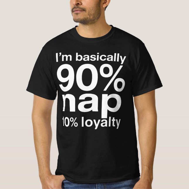 Funny Lazy Dog Humor Sarcastic Design T Shirt (Framsida)