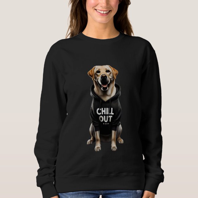 Funny Lazy Labrador Retriever Hund Chillin Hundar  T Shirt (Framsida)