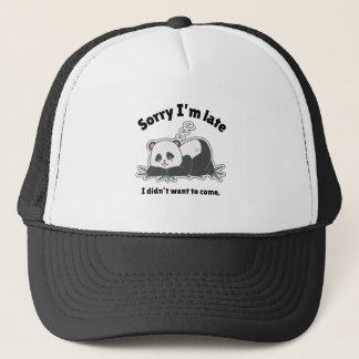 Funny Lazy Panda Design Keps