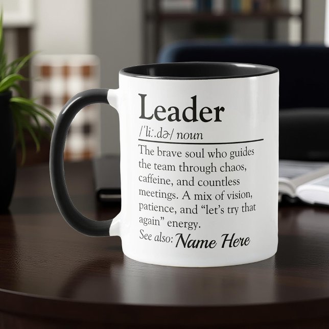 Funny Leader Definition Personalized Appreciation Mugg (Skapare uppladdad)