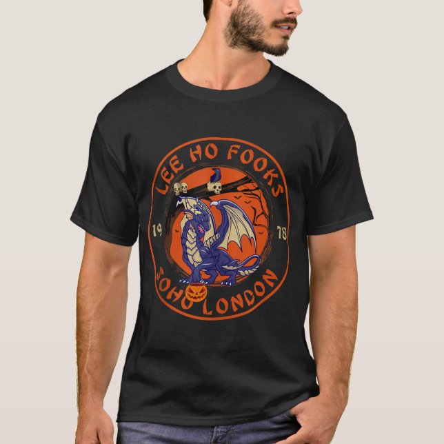 Funny Lee Ho Fooks Halloween fest Chinese Restaur T Shirt (Framsida)