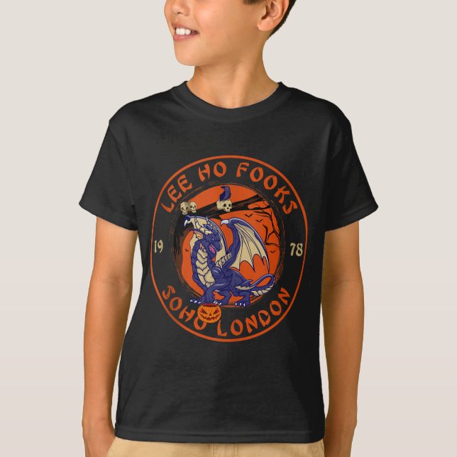 Funny Lee Ho Fooks Halloween fest Chinese Restaur T Shirt (Framsida)