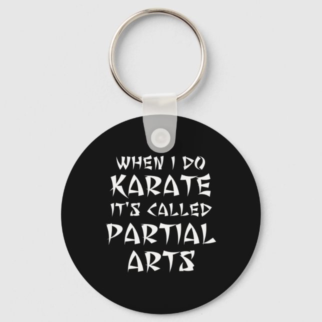 Funny Leg Arm Foot Amputee Karate Martial Partial Nyckelring (Framsida)