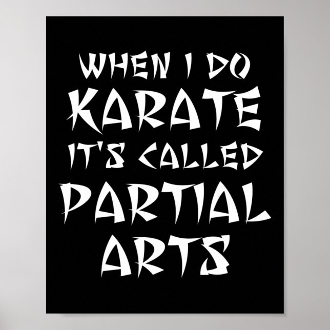 Funny Leg Arm Foot Amputee Karate Martial Partial Poster (Framsidan)