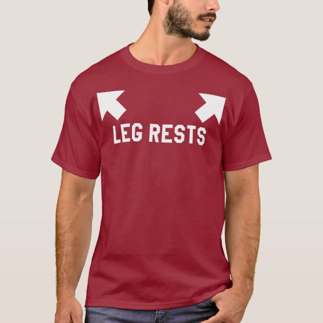Funny Leg Rests Pappa Joke Gift T Shirt (Framsida)