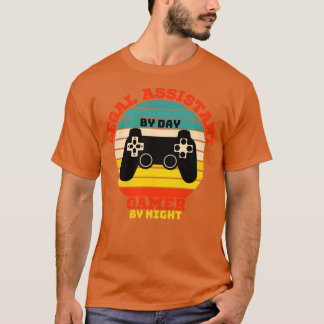Funny Legal Assistant Gaming Vintage videospel l T Shirt