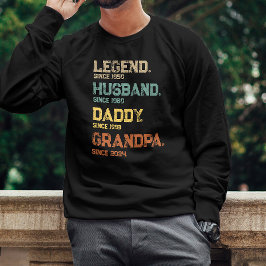 Funny Legend Make pappa Grandpa Anpassningsbar Gif T Shirt