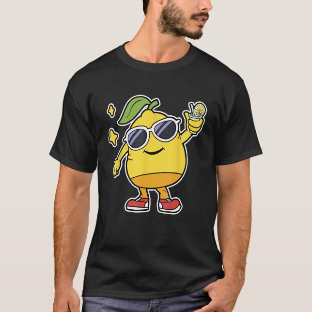Funny Lemon Aid Stand Boys Men Lemonade Lovers Sum T Shirt (Framsida)