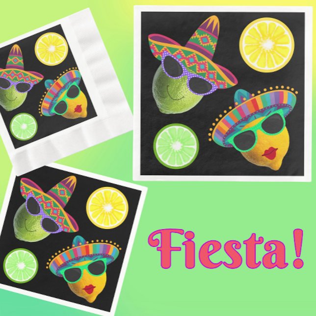Funny Lemon Lime Party Pappersservett (Party napkins!)