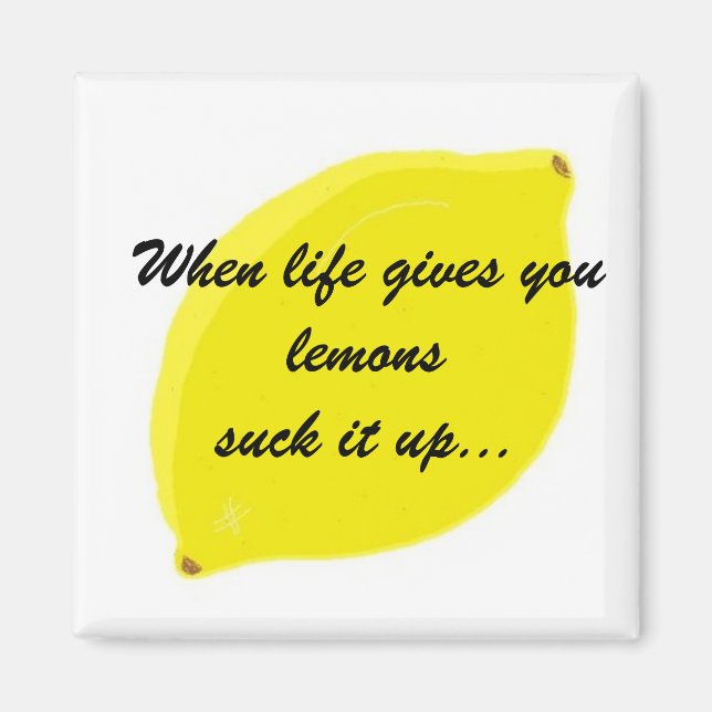 Funny Lemon Say Magnet (Framsidan)