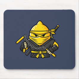 Funny Lemon Shinobi Ninja Nunchucks Illustration Musmatta