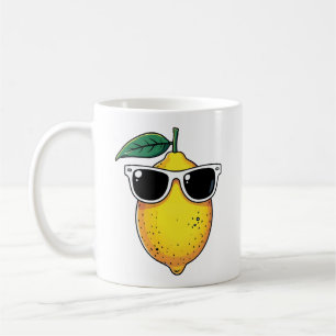 Funny Lemon Sunglasses Kaffemugg