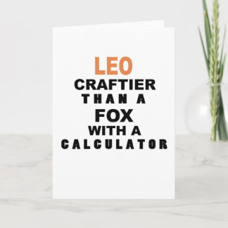 Funny Leo Birthday Card Kort
