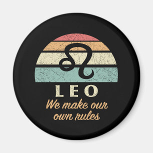 Funny Leo Zodiac Regler Magnet
