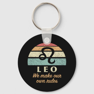 Funny Leo Zodiac Regler Nyckelring