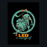 Funny Leo Zodiac Stjärntecken Astrology Birthday Poster<br><div class="desc">Leo Zodiac stjärna och symbol. Vintagens återutformning för dem som är födda i juli eller augusti. Coola och lustig födelsedagsfest för Leo baby, kung, drottning, prinsessa och party liv. Perfekt till dem som kärlek-konstellation, astrologi, stjärntecken och horoscope. Underbar julklapp och födelsedagspresent för son, dotter, vänner, flickvän, pojkvän, kollega, bror eller...</div>
