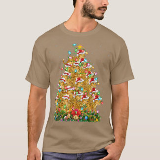 Funny Leopard Älskare Matching Santa Leopard Chris T Shirt