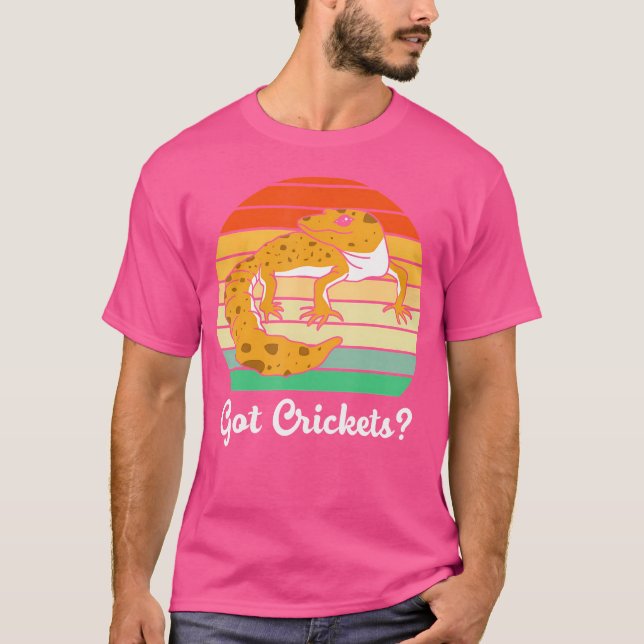 Funny Leopard Gecko Har Criies T Shirt (Framsida)