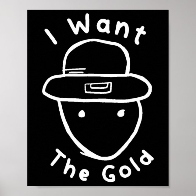 Funny Leprechaun Amateur Sketch Meme St Patricks D Poster (Framsidan)