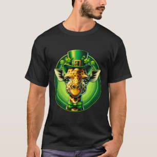 Funny Leprechaun Giraffe St patricks day Kids Mana T Shirt