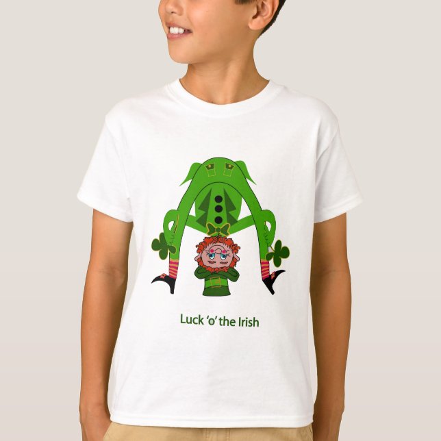 Funny Leprechaun T-shirt (Framsida)
