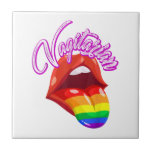Funny Lesbisk för Pridet Rainbow LGBT Gay Kakelplatta<br><div class="desc">Funny Lesbisk för Pridet Rainbow LGBT Gay</div>