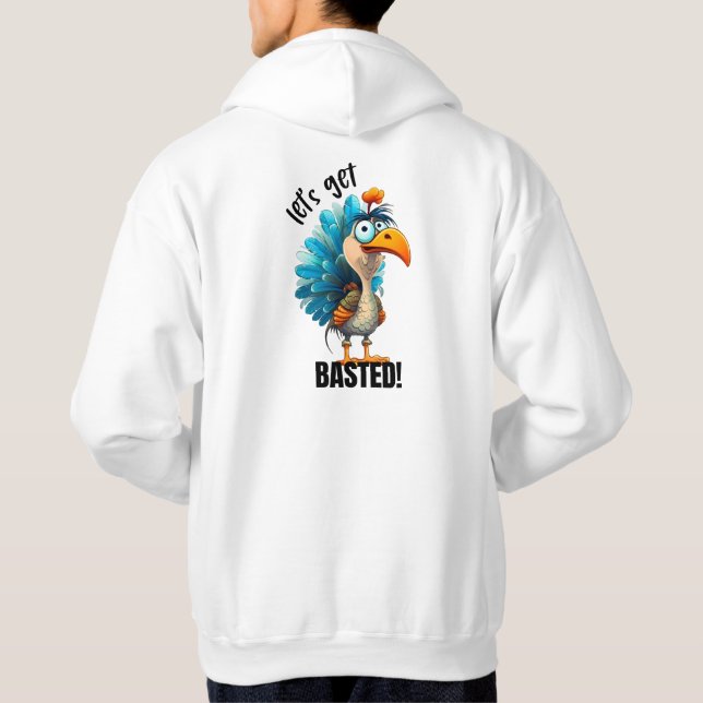 Funny Let's Get Bsted T-Shirt Hoodie (Baksida)