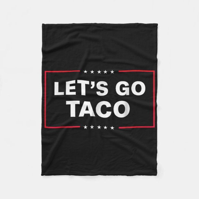 Funny Lets Go Taco _1 Fleecefilt (Framsidan)