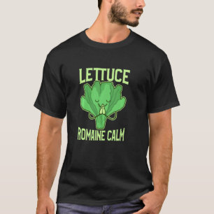 Funny Lettuce Romaine Lugn Meditation Yoga Zen T Shirt