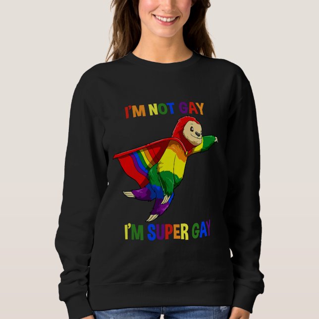 Funny Lgbtq Toppen Gay Sloth T Shirt (Framsida)