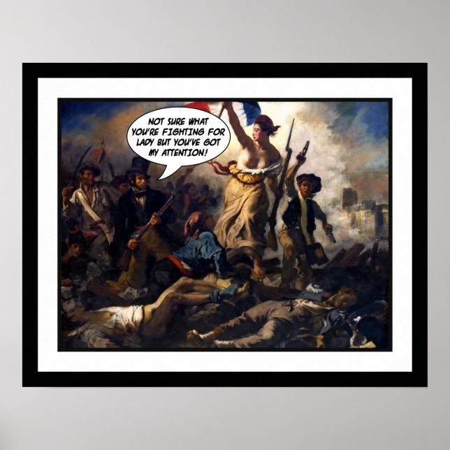 Funny Liberty Leading the People Poster (Framsidan)