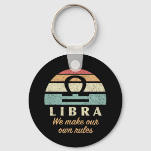 Funny Libra Zodiac Regler Nyckelring