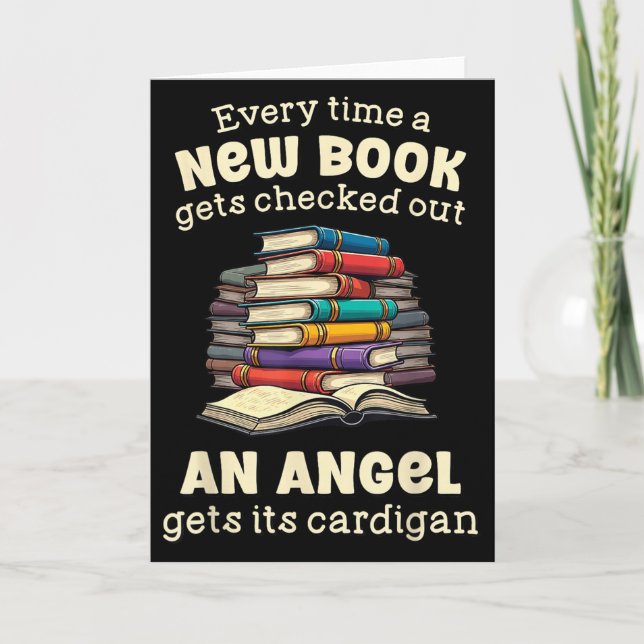 Funny Librarian Quote For Library Nerd  Kort (Framsida)