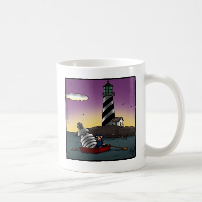 Funny Lighthouse Humor Mugg (Höger)
