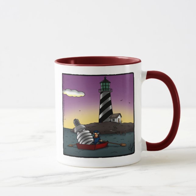 Funny Lighthouse Humor Mugg Gift (Höger)