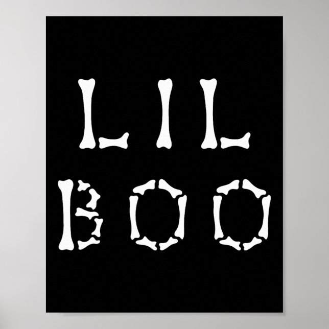 Funny Lil Boo Halloween Mummy Deady Halloween Matc Poster (Framsidan)