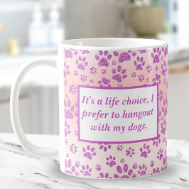 Funny Lila Glitter Tass avtryck Kaffemugg
