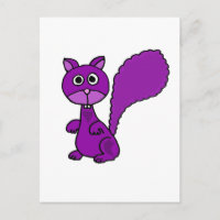 Funny Lila Squirrel-Tecknad