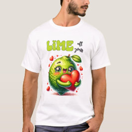 Funny Lime All Yours Punny Valentine T Shirt