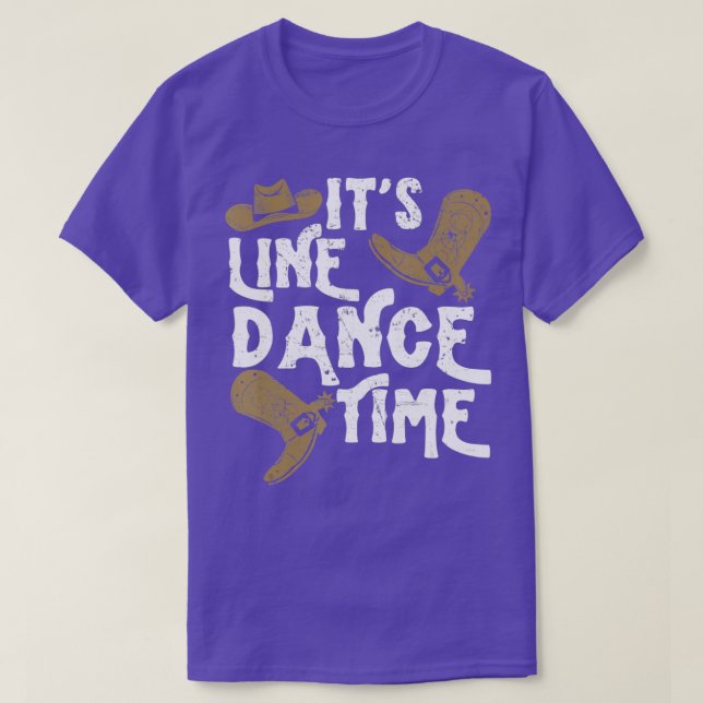 Funny Line Dance Land Dancing Western Hats Boot T Shirt (Design framsida)