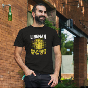 Funny lineman-citattelkabel t shirt