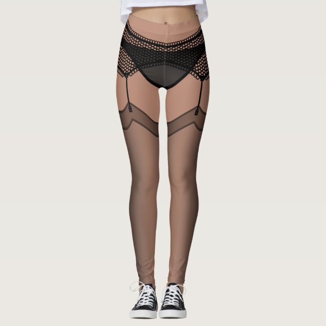 Funny Lingerie Leggings Stockings Costume Byxor (Framsida)