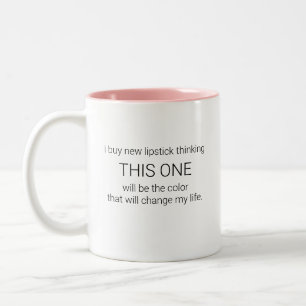 Funny Lipstick Två-Tonad Mugg