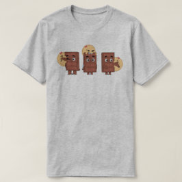 Funny lite matchande Kärlek Pancake Eating Choco T Shirt