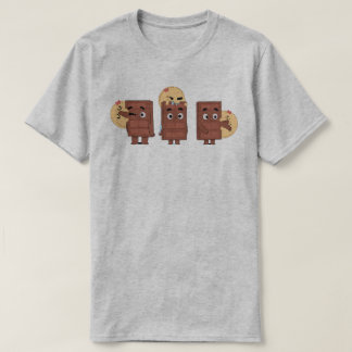 Funny lite matchande Kärlek Pancake Eating Choco T Shirt